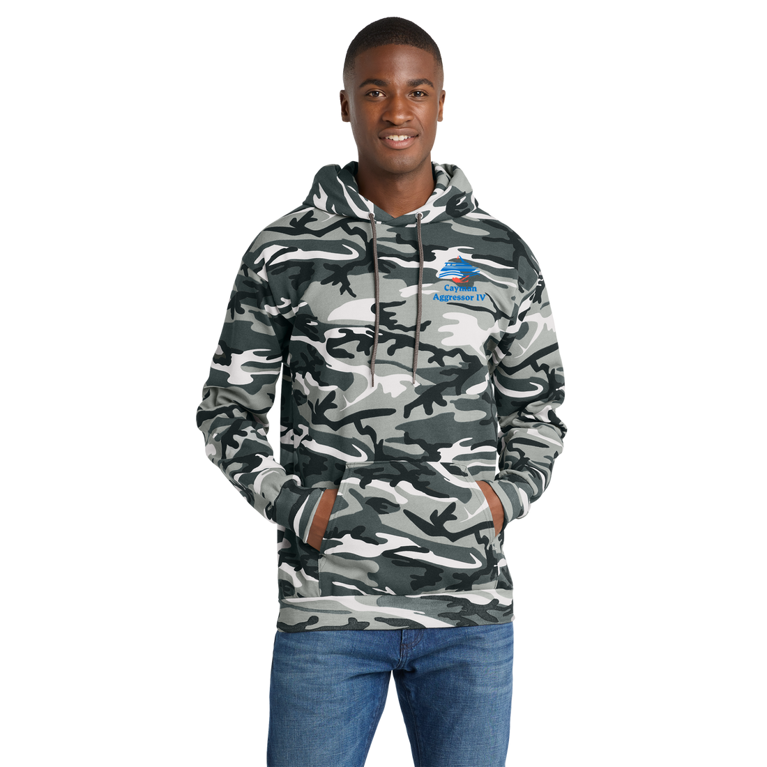 Port & Co® Core Fleece Camo Pullover Hooded Sweatshirt