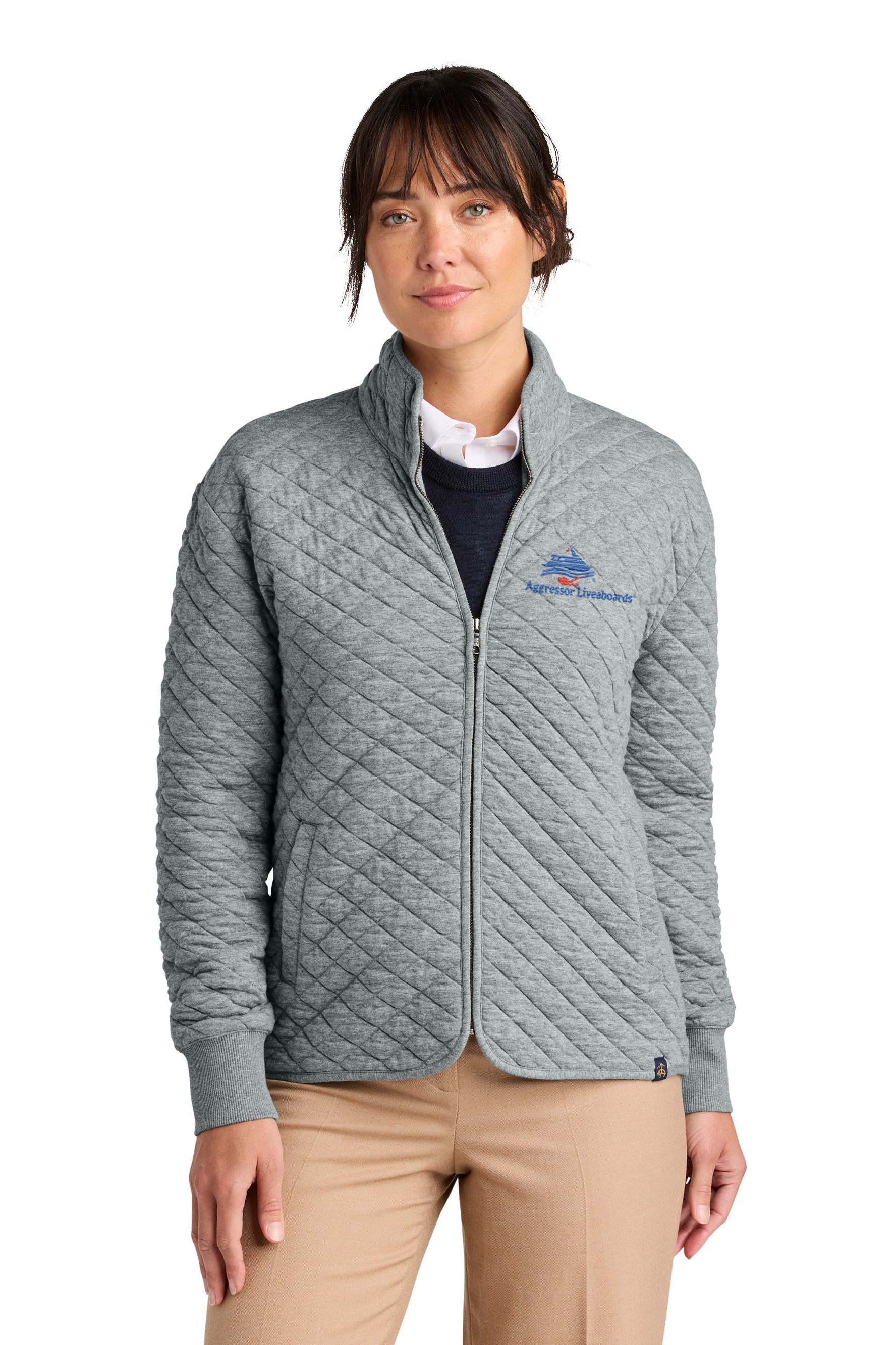 Brooks Brothers® Women’s Diamond Quilt Full-Zip
