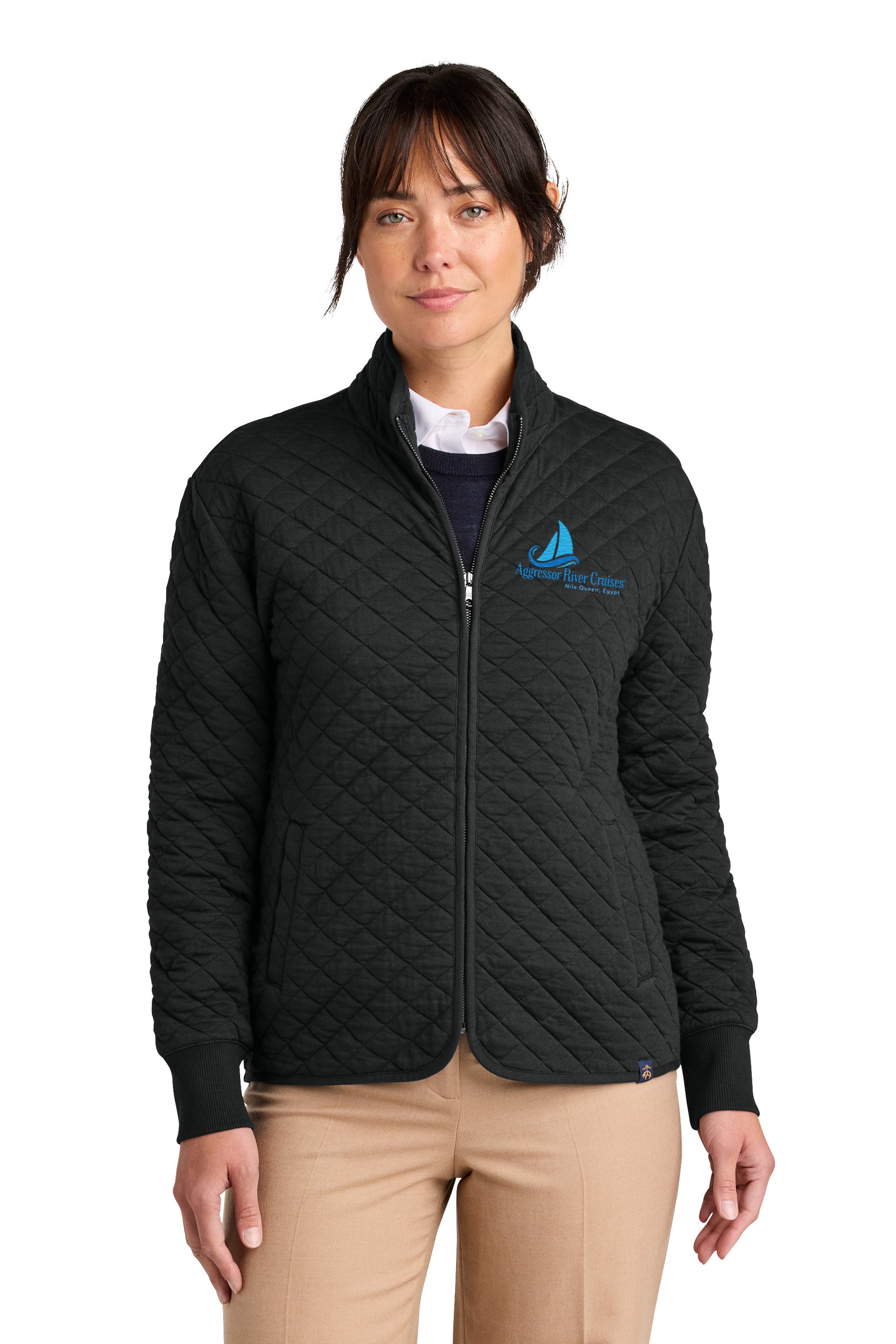 Brooks Brothers® Women’s Diamond Quilt Full-Zip