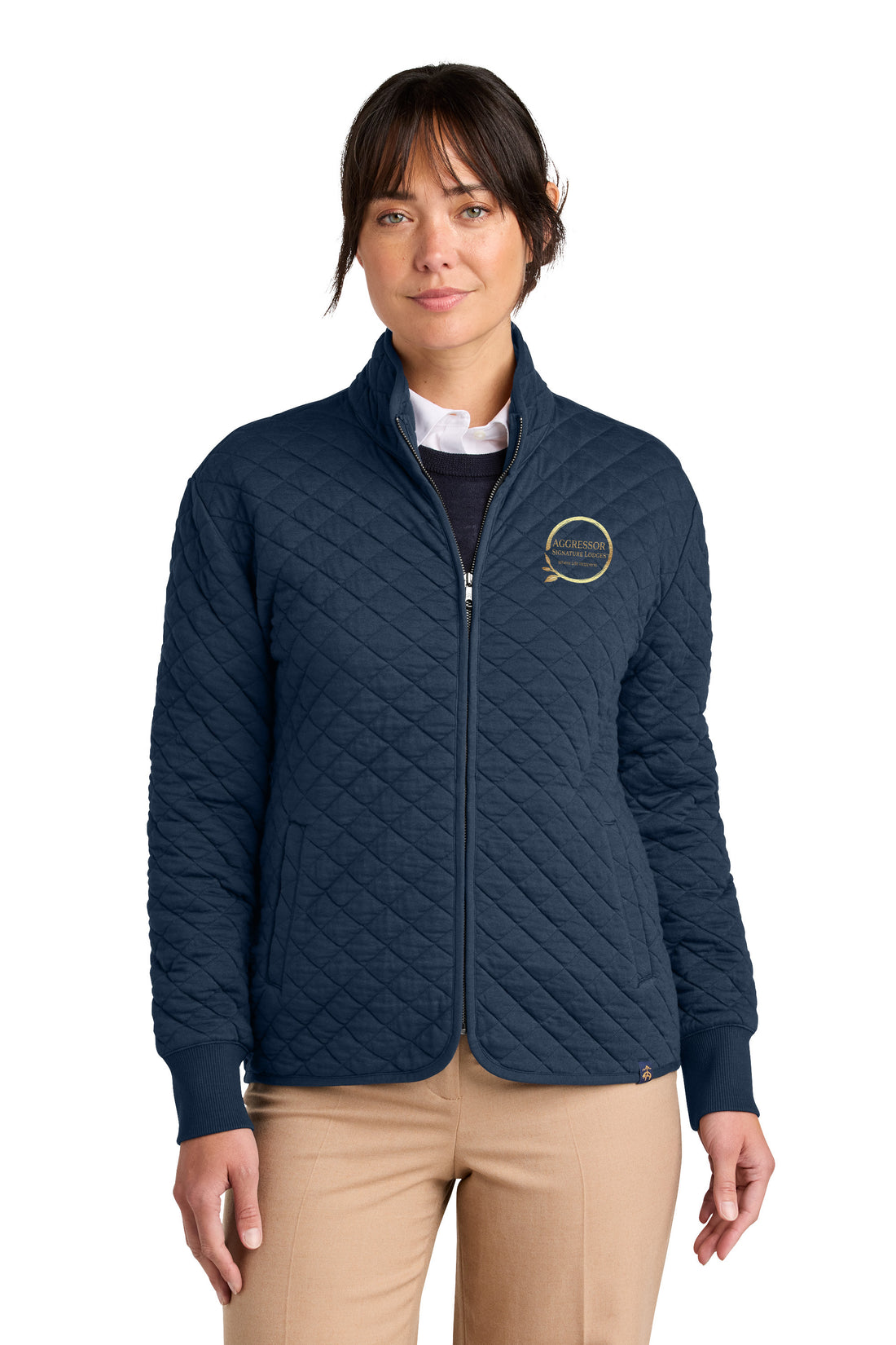 Brooks Brothers® Women’s Diamond Quilt Full-Zip