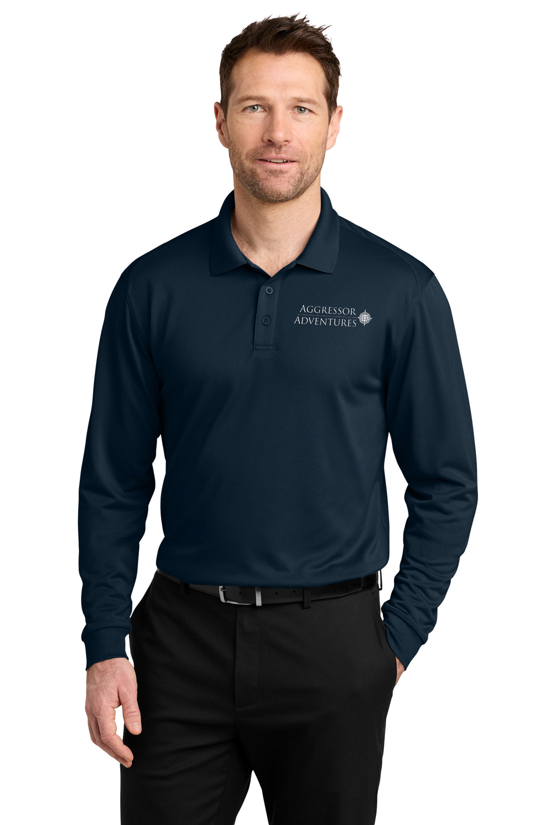 Port Authority® Wearever Performance Pique Long Sleeve Polo