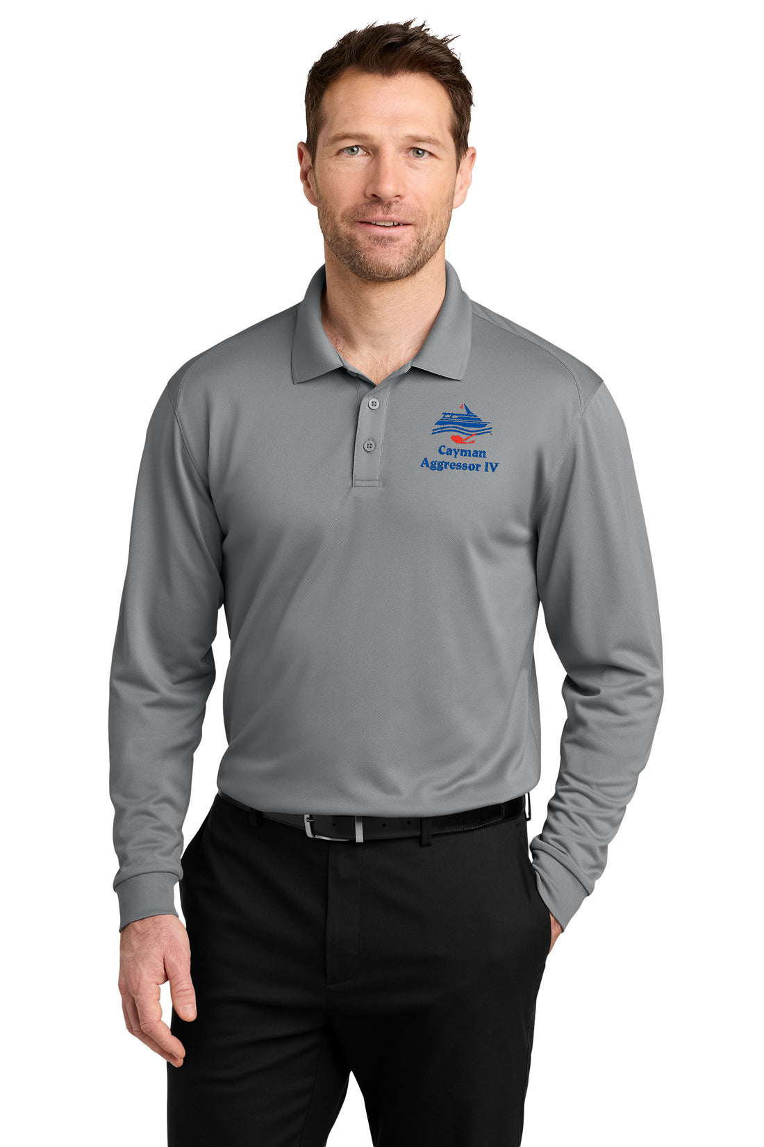 Port Authority® Wearever Performance Pique Long Sleeve Polo