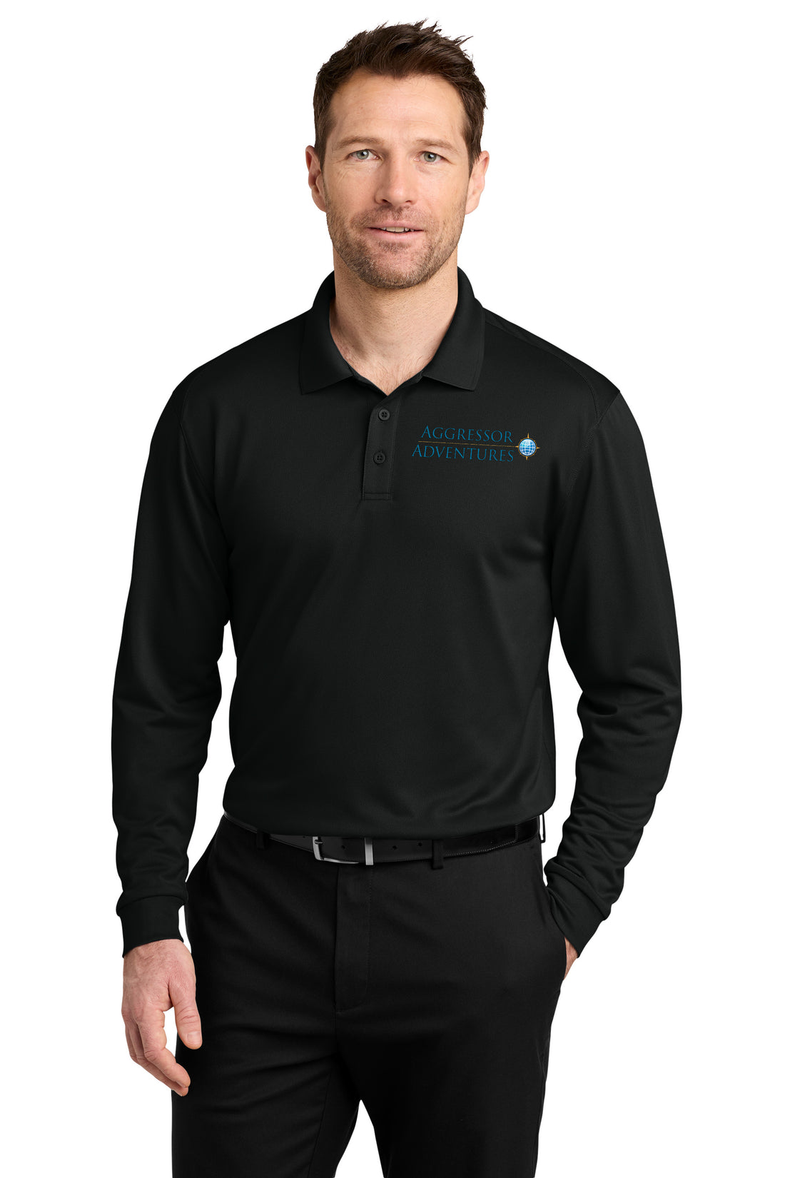 Port Authority® Wearever Performance Pique Long Sleeve Polo