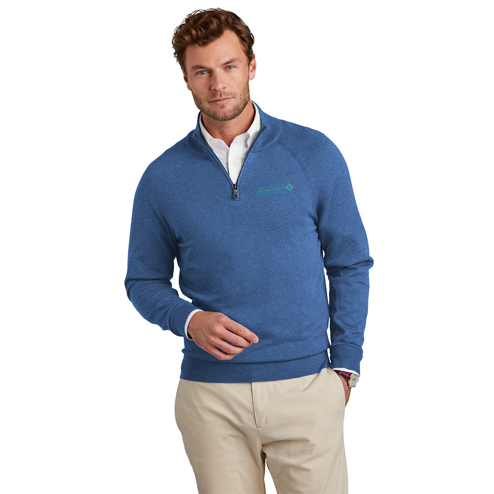 Brooks Brothers® Cotton Stretch 1/4-Zip Sweater