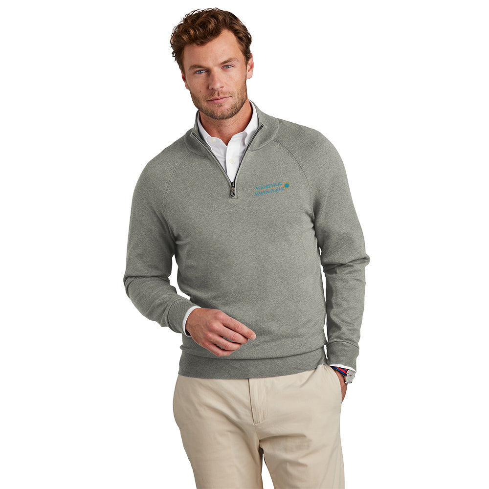 Brooks Brothers® Cotton Stretch 1/4-Zip Sweater