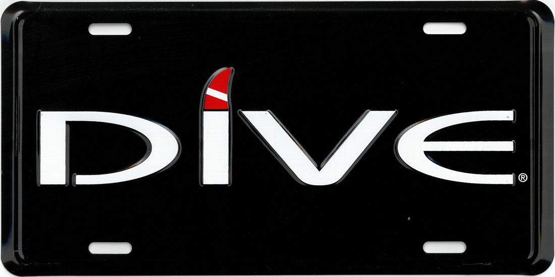 Dive  Metal Car Tag