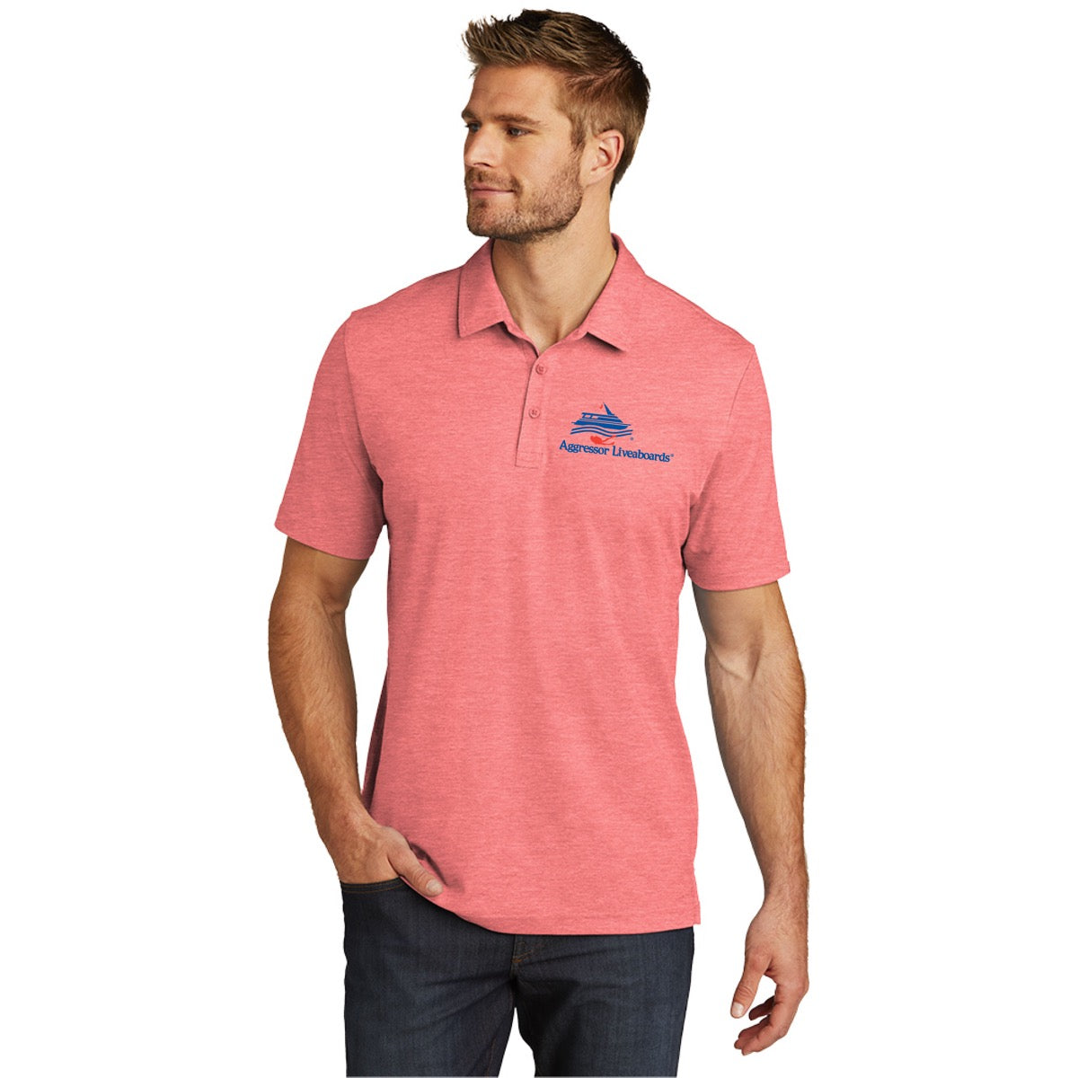 TravisMathew Oceanside Heather Polo