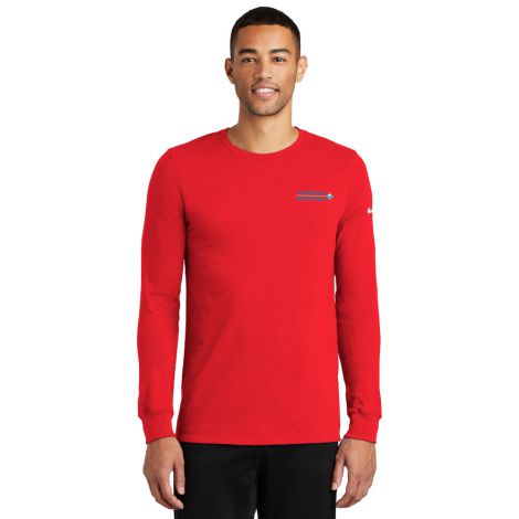 Nike Dri Fit Long Sleeve-red-Small