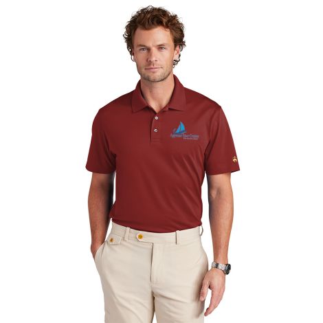 Brooks Brothers® Mesh Pique Performance Polo-Rich Red-Small